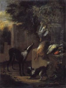 Jachtstilleven Met Honden by Adriaen de Gryef
