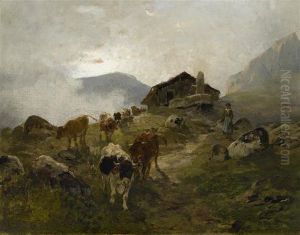 Cows In The Mountain Pasture