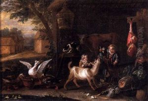 Enfants Jouant Avec Des Animaux Enfants Jouant Avec Des Animaux