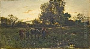 Landschaft Mit Hirtenfamilie