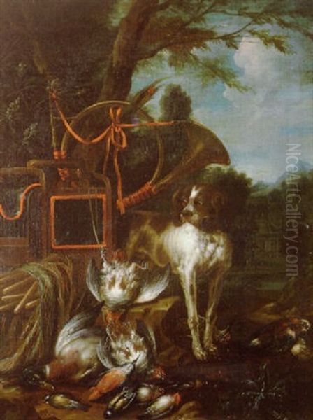 Nature Morte, Chien Et Gibier - view 1