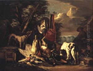 Jaktstilleben by Adriaen de Gryef