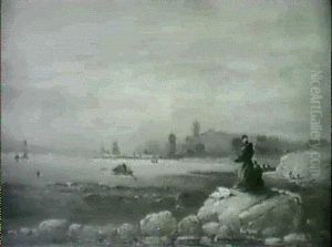 A Coastal Town by Adriaen de Gryef