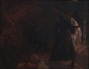 Vergilius Toont Dante Het Voorportaal Der Hel by Hendricus Fredericus de Grys