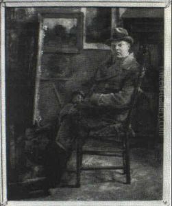 Artist In His Studio