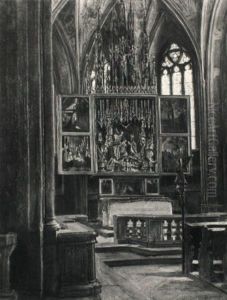 Der Pacher-altar In St. Wolfgang/salzkammergut by Karl Friedrich Gsur
