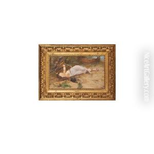 Untitled (portrait Of Reclining Woman) by Vittorio Guaccimanni
