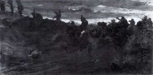 Calvary Charge At Dawn by Vittorio Guaccimanni