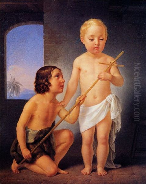 Gesu Bambino E Giovanni Battista - view 1