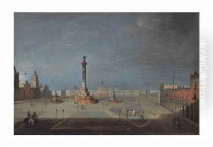 Proyecto De La Plaza Mayor (diseno De La Columna De Lorenzo De La Hidalga)