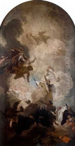 The Apotheosis Of A Bishop Saint (bozetto) - view 1