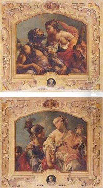 Hercules And Omphale (+ Paris And Helen Of Troy, Smllr; 2 Works) - view 1