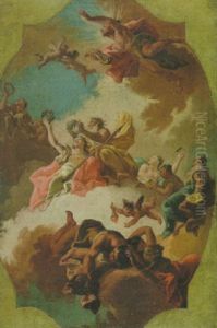 Allegorie Von Zeit Und Wahrheit by Jacopo Guarana