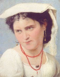 A Young Italian Girl by Guerrino Guardabassi