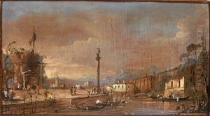Venice, A View Of San Giorgio Maggiore by Giacomo Guardi