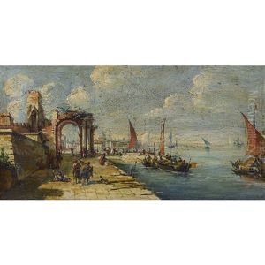 Venezianisches Capriccio Mit Altem Torbogen
