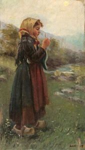 Una Pastora by Juan Manuel Baixas Carrete