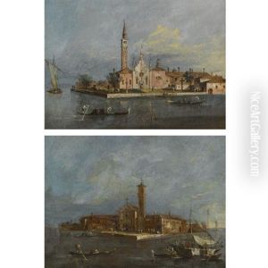 Venice, A View Of The Island Of S. Lazzaro (+ Venice, A View Of The Island Of Santa Maria Delle Grazie; Smllr; Pair)