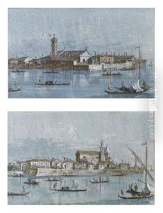 Isola Del Lazzaretto Vecchio, Venezia (+ Isola Della Certosa, Venezia; 2 Works) by Giacomo Guardi