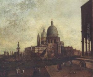 Santa Maria Della Salute And The Punta Della Dogana, Venice, From The South West Santa Maria Della Salute And The Punta Della Dogana, Venice, From The South West