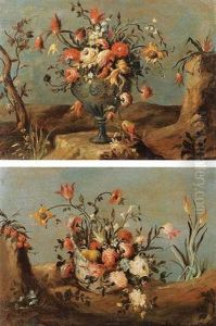 Natura Morta Con Fiori In Un Vaso by Giacomo Guardi