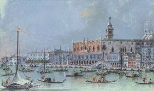 View Of The Doge's Palace, Venice by Giacomo Guardi