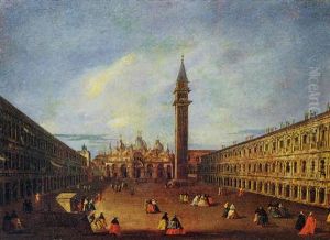 Veduta Della Piazza S. Marco by Giacomo Guardi