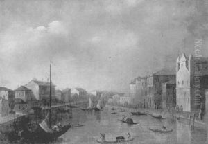Vue D'un Canal A Venise by Giacomo Guardi