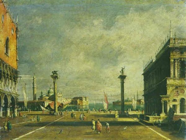 Die Piazzetta In Venedig Mit Blick Auf S. Giorgio Maggiore - view 1