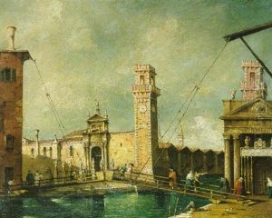 Das Arsenal In Venedig by Giacomo Guardi