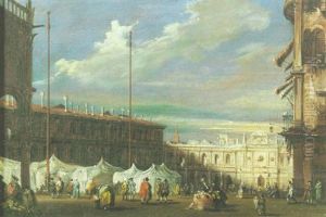 Vue De La Place Saint Marc by Giacomo Guardi