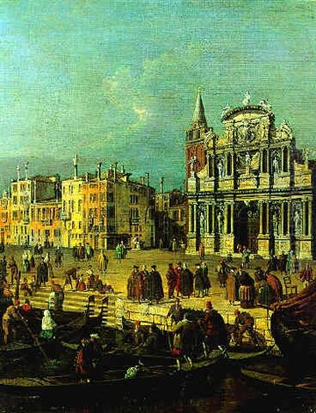 Capriccio Der Kirche Santa Maria Zobenigo In Venedig - view 1