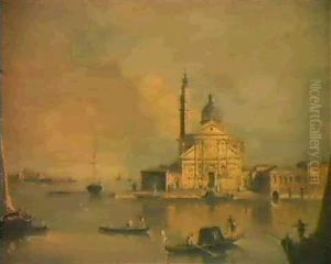 San Giorgio Maggiore; Et La Salute Et La Douane by Giacomo Guardi