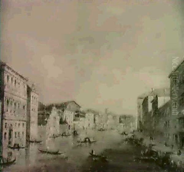 View Of The Grand Canal Looking East From The Palazzo       Flangini To San Marcuola Venice - view 1