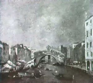 Ponte Di Rialto by Giacomo Guardi