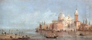 Venedig, Blick Von Der Piazzetta Di San Marco Auf Die Isola San Giorgio by Giacomo Guardi