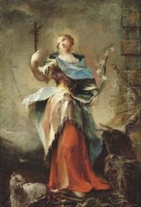 Saint Agnes by Giovanni Antonio Guardi