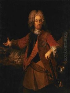 Ritratto Del Maresciallo Von Der Schulenburg (collab. W/ Francesco Simonini) by Giovanni Antonio Guardi