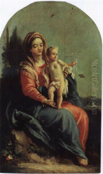 Madonna Mit Kind Im Freien - view 1