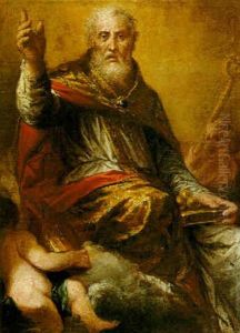 Saint Nicholaes Of Bari by Giovanni Antonio Guardi