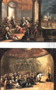 A Sultan Receiving Tribute by Giovanni Antonio Guardi