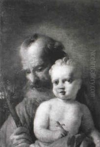 St. Joseph And The Christ Child by Giovanni Antonio Guardi
