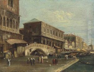 The Riva Degli Schiavoni, Venice, Seen From The Bacino Di San Marco by Niccolo Guardi