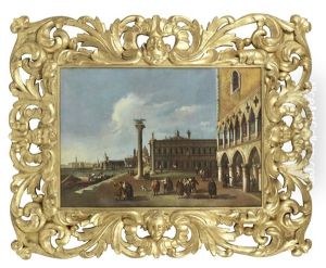 The Piazzetta, Venice, Looking Towards The Entrance To The Grand Canal by Niccolo Guardi
