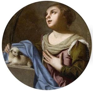 Heilige Agnes by Francesco Guarino