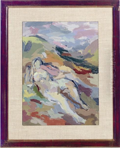 A Woman Resting In A Shadowy Valley - view 1