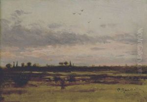 Paesaggio Al Tramonto