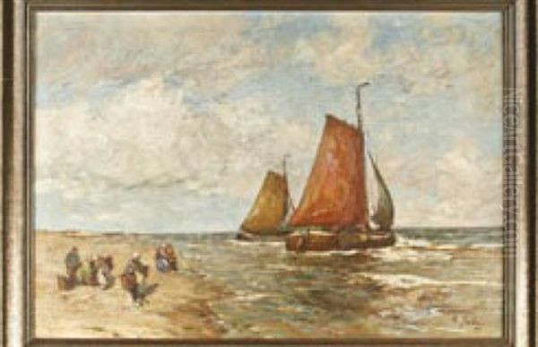 Kutter Am Hollandischen Fischerstrand - view 1