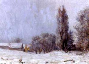 Winterlandschaft Mit Hausern