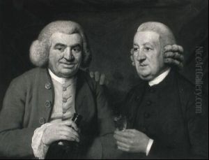 Portrait Of Two Gentlemen by Benjamin van der Gucht